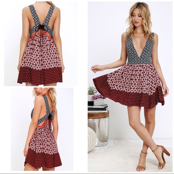 lulus la vie en rose dress